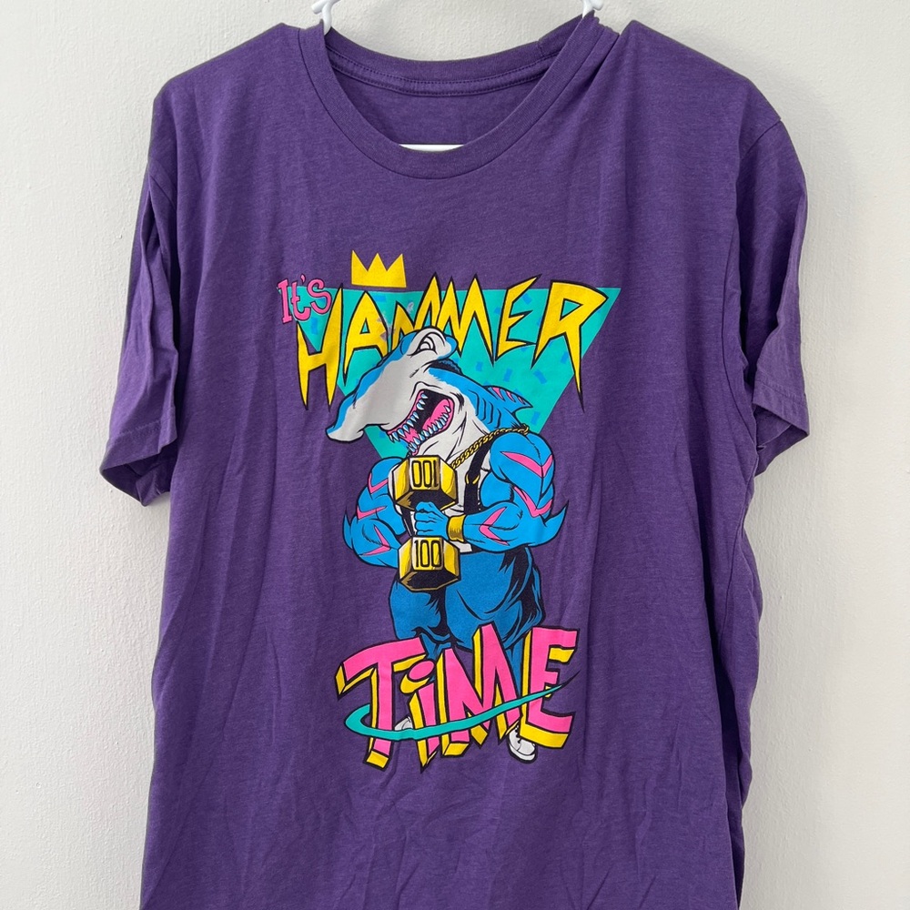 Purple Graphic Men’s Workout T-Shirt